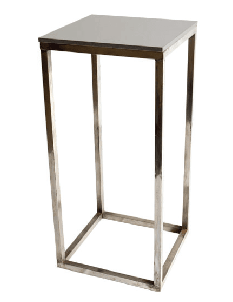 Square Chrome Cocktail Table