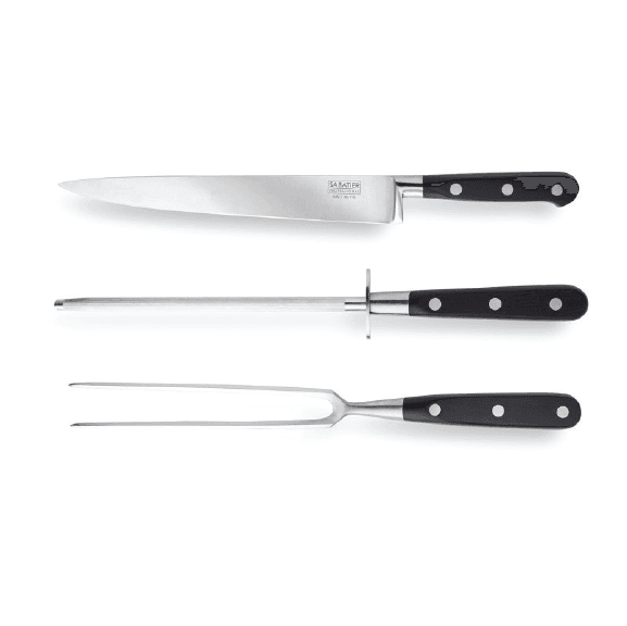 Various Carving Knives, Forks and Serving Spoons
