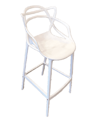 White W eb Cocktail Chair