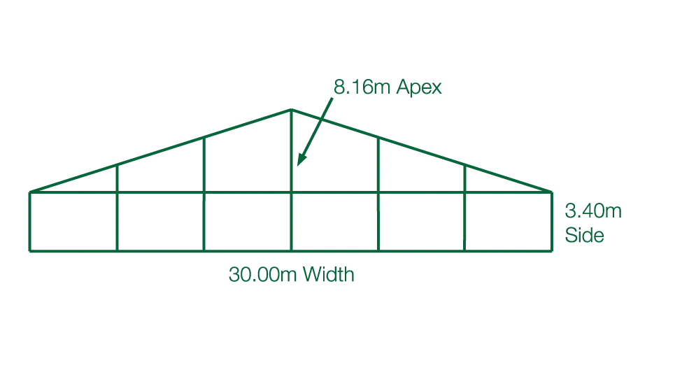 30 m CLEARSPAN STRUCTURE design